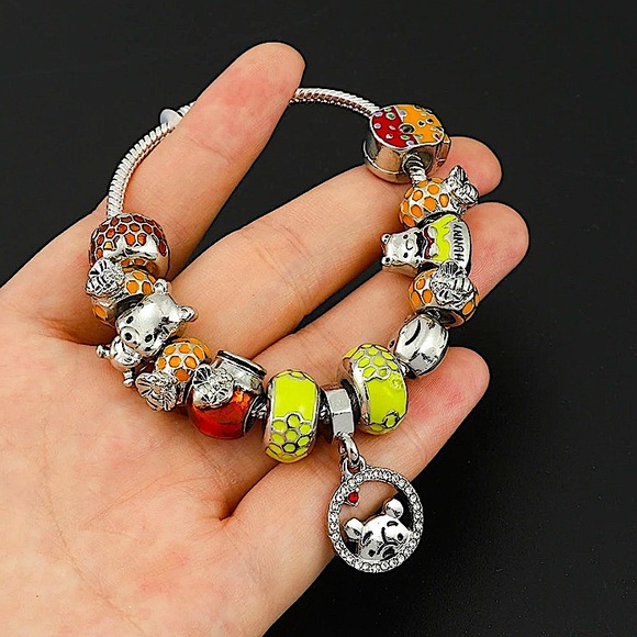 Silver Winnie The Pooh Charm Bracelet - Picture 3 of 4
